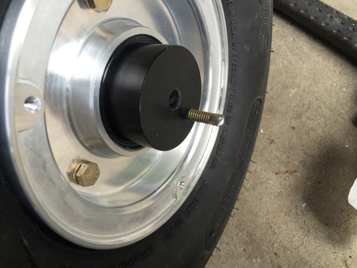 Front wheel valve stem cap hitting fork Van's Air Force